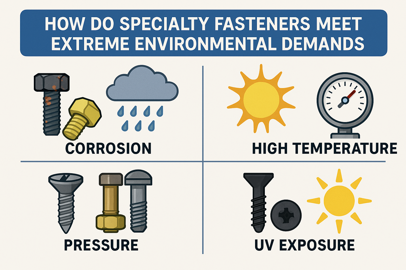 How Do Specialty Fasteners Meet Extreme Environmental Demands