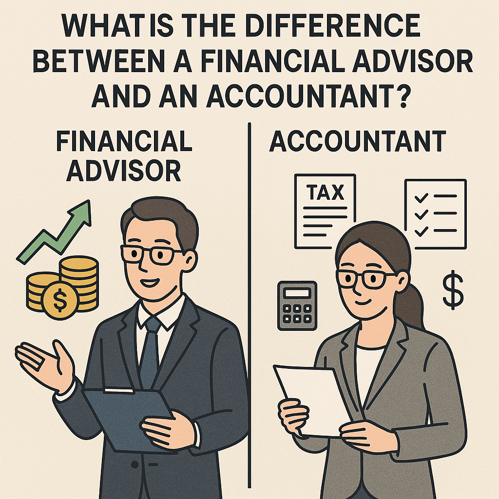 What is the difference between a financial advisor and an accountant?