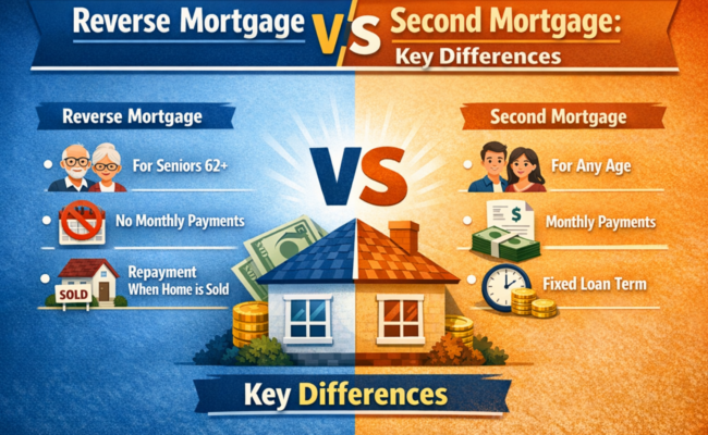 Reverse Mortgage v/s Second Mortgage: Key Differences