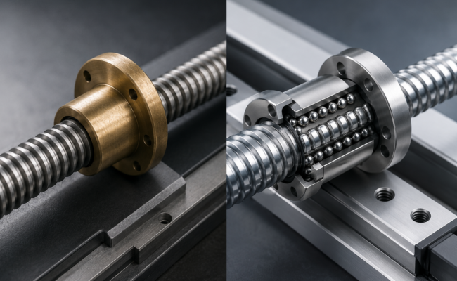 What is the difference between a lead screw and a ball screw?